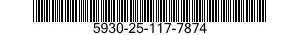 5930-25-117-7874 SWITCH,LEVER 5930251177874 251177874
