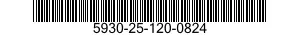 5930-25-120-0824 SWITCH,TOGGLE 5930251200824 251200824