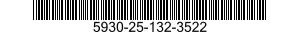 5930-25-132-3522 COVER,ELECTRICAL SWITCH 5930251323522 251323522