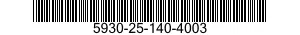 5930-25-140-4003 SWITCH SUBASSEMBLY 5930251404003 251404003