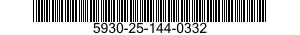 5930-25-144-0332 BOOT,DUST AND MOISTURE SEAL 5930251440332 251440332