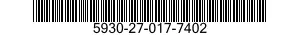 5930-27-017-7402 SWITCH ASSEMBLY 5930270177402 270177402