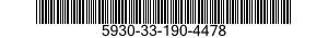 5930-33-190-4478 SWITCH,LEVER 5930331904478 331904478