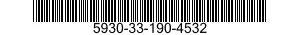 5930-33-190-4532 SWITCH,LEVER 5930331904532 331904532