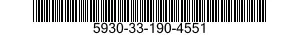 5930-33-190-4551 SWITCH,LEVER 5930331904551 331904551