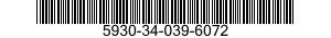 5930-34-039-6072 SWITCH,PUSH 5930340396072 340396072
