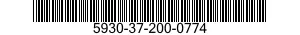 5930-37-200-0774  5930372000774 372000774