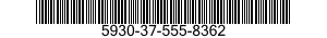 5930-37-555-8362 PUSH BUTTON SWITH(2 5930375558362 375558362