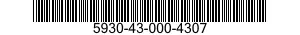 5930-43-000-4307 SWITCH,PUSH 5930430004307 430004307