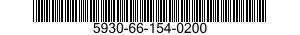 5930-66-154-0200 SWITCH,TOGGLE 5930661540200 661540200