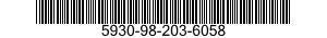 5930-98-203-6058 SWITCH,PUSH 5930982036058 982036058
