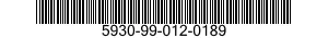 5930-99-012-0189  5930990120189 990120189