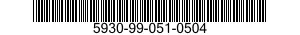 5930-99-051-0504 SWITCH,TOGGLE 5930990510504 990510504