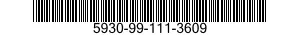 5930-99-111-3609  5930991113609 991113609