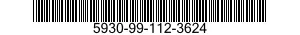5930-99-112-3624 SWITCH,TOGGLE 5930991123624 991123624