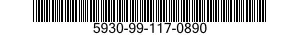 5930-99-117-0890 SWITCH,PUSH 5930991170890 991170890