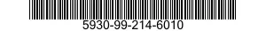 5930-99-214-6010 SWITCH,PRESSURE 5930992146010 992146010