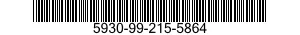 5930-99-215-5864 SWITCH,TOGGLE 5930992155864 992155864