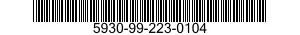 5930-99-223-0104 SWITCH,TOGGLE 5930992230104 992230104