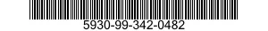 5930-99-342-0482 SWITCH,TOGGLE 5930993420482 993420482