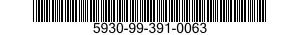 5930-99-391-0063 SWITCH,TOGGLE 5930993910063 993910063