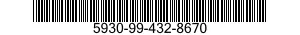 5930-99-432-8670 SWITCH,ELECTRICAL 5930994328670 994328670