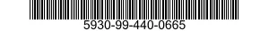 5930-99-440-0665 SWITCH,TOGGLE 5930994400665 994400665
