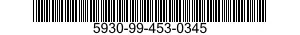 5930-99-453-0345 SWITCH,PUSH 5930994530345 994530345