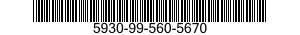 5930-99-560-5670 SWITCH,ROTARY 5930995605670 995605670