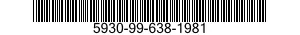 5930-99-638-1981 SWITCH, TOGGLE 5930996381981 996381981