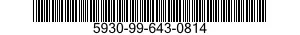 5930-99-643-0814 SWITCH,TOGGLE 5930996430814 996430814