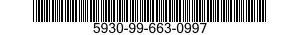 5930-99-663-0997 SWITCH,TOGGLE 5930996630997 996630997