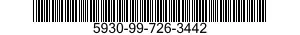 5930-99-726-3442 SWITCH,LEVER 5930997263442 997263442