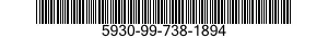 5930-99-738-1894 SWITCH,ROTARY 5930997381894 997381894
