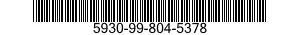 5930-99-804-5378 SWITCH,TOGGLE 5930998045378 998045378