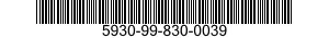 5930-99-830-0039 PUSH BUTTON 5930998300039 998300039