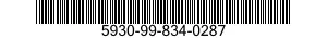 5930-99-834-0287  5930998340287 998340287