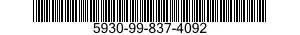 5930-99-837-4092 SWITCH,PUSH ASSEMBL 5930998374092 998374092