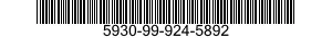 5930-99-924-5892 SWITCH,ROTARY 5930999245892 999245892