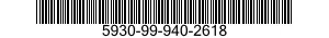 5930-99-940-2618 SWITCH, TOGGLE 5930999402618 999402618