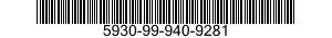5930-99-940-9281 SWITCH, TOGGLE 5930999409281 999409281