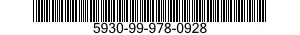 5930-99-978-0928  5930999780928 999780928