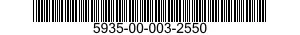 5935-00-003-2550 CONNECTOR,RECEPTACLE,ELECTRICAL 5935000032550 000032550