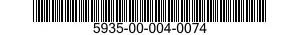5935-00-004-0074 CONNECTOR,RECEPTACLE,ELECTRICAL 5935000040074 000040074