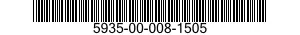 5935-00-008-1505 CONNECTOR,PLUG,ELECTRICAL 5935000081505 000081505