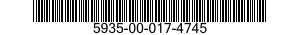 5935-00-017-4745 CONNECTOR,RECEPTACLE,ELECTRICAL 5935000174745 000174745