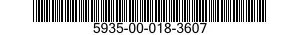 5935-00-018-3607 CONNECTOR,RECEPTACLE,ELECTRICAL 5935000183607 000183607