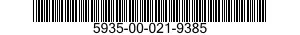 5935-00-021-9385 CONNECTOR,PLUG,ELECTRICAL 5935000219385 000219385