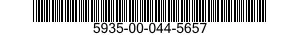 5935-00-044-5657 CONNECTOR,PLUG,ELECTRICAL 5935000445657 000445657