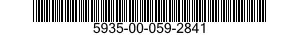 5935-00-059-2841 CONNECTOR,PLUG,ELECTRICAL 5935000592841 000592841